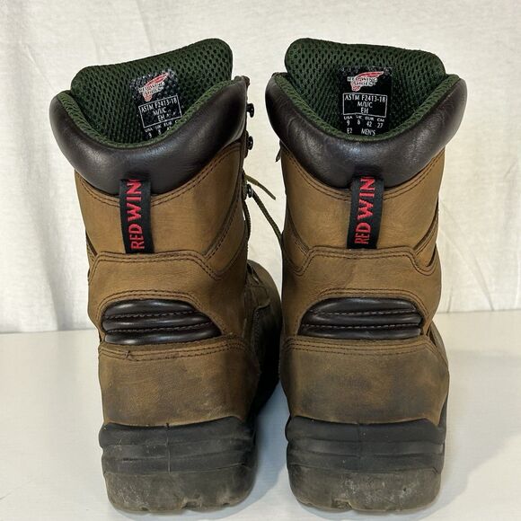 Red Wing King Toe Steel Toe Boots Men’s Size 9EE ASTMF 2413-18 Brown Leather - Picture 6 of 10